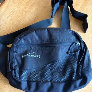 Eddie Bauer Navy Blue Sling Belt Bag